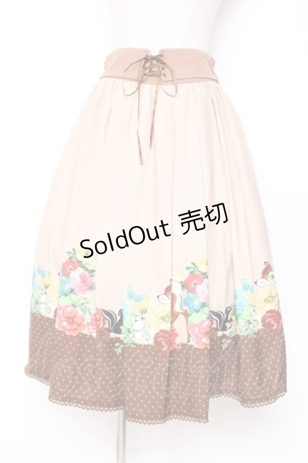 画像1: axes femme POETIQUE / ディズニー バンビ/スカート M ブラウン Y-25-12-05-150-AX-SK-SZ-ZI (1)