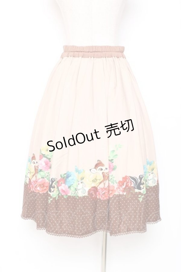 画像2: axes femme POETIQUE / ディズニー バンビ/スカート M ブラウン Y-25-12-05-150-AX-SK-SZ-ZI (2)