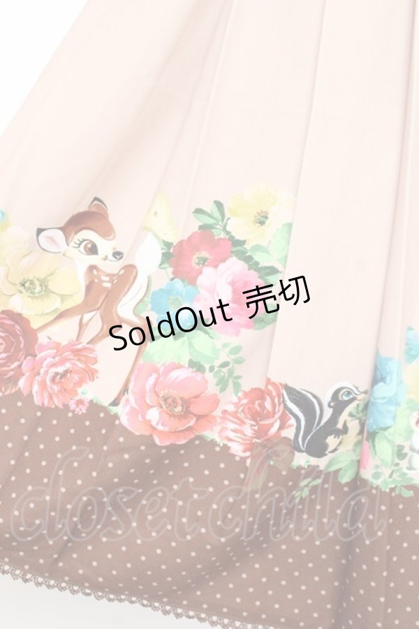 画像3: axes femme POETIQUE / ディズニー バンビ/スカート M ブラウン Y-25-12-05-150-AX-SK-SZ-ZI (3)