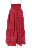 画像2: axes femme POETIQUE / ハイウエストティアードスカート  赤 Y-25-12-05-158-AX-SK-SZ-ZI (2)