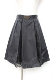 画像1: axes femme / ベルト付きレース切替スカート M 黒 Y-25-12-05-159-AX-SK-SZ-ZI (1)