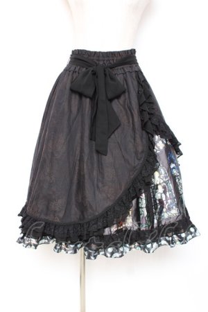 画像: Lumiebre / カテドラルローズスカート  黒 Y-25-12-05-161-LO-CO-SZ-ZY