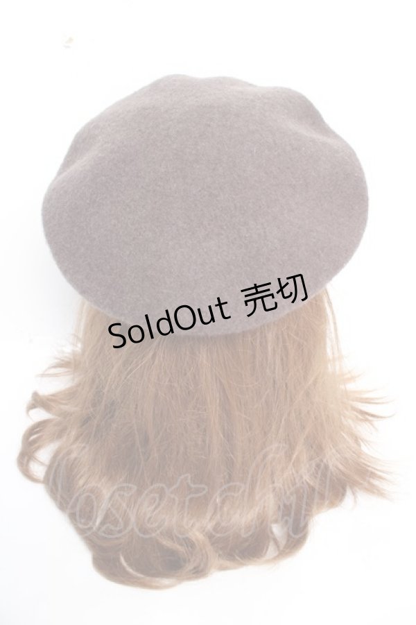 画像3: m petit by misako / AMミニリボンバスクベレー  ブラウン Y-25-12-05-027-LO-AC-SZ-ZY (3)