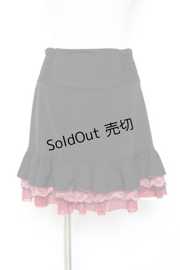 画像5: Ozz Croce / チェック柄裾プリーツスカート  赤×黒 Y-25-12-05-164-OO-SK-SZ-ZY (5)