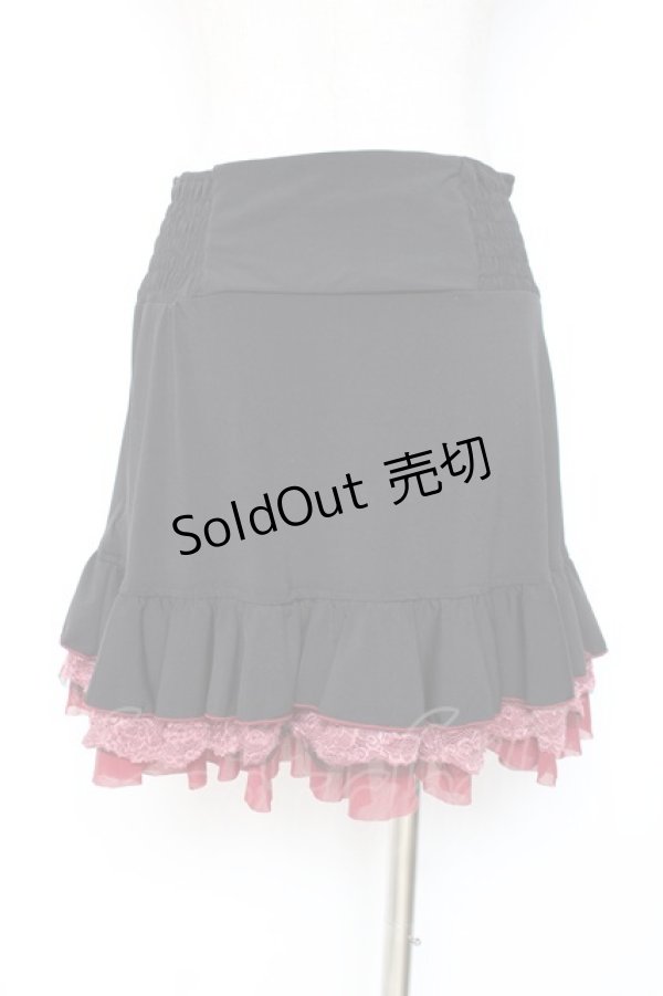 画像6: Ozz Croce / チェック柄裾プリーツスカート  赤×黒 Y-25-12-05-164-OO-SK-SZ-ZY (6)