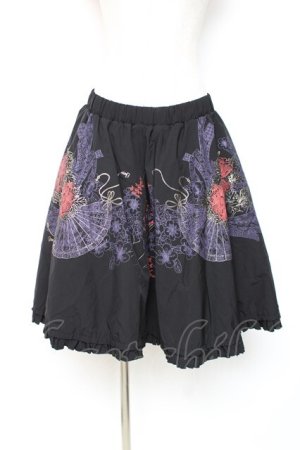 画像: Ozz oneste / ボリュームリバーシブルスカート  黒 Y-25-12-05-165-OO-SK-SZ-ZS