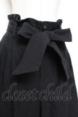画像3: Franche Lippee / リボン付き麻ガウチョパンツ M 黒 Y-25-12-05-168-LO-PA-SZ-ZY (3)