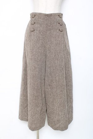 画像: axes femme / ツイードワイドパンツ  ブラウン Y-25-12-05-169-AX-PA-SZ-ZI