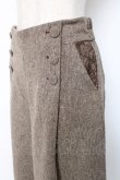 画像2: axes femme / ツイードワイドパンツ  ブラウン Y-25-12-05-169-AX-PA-SZ-ZI (2)