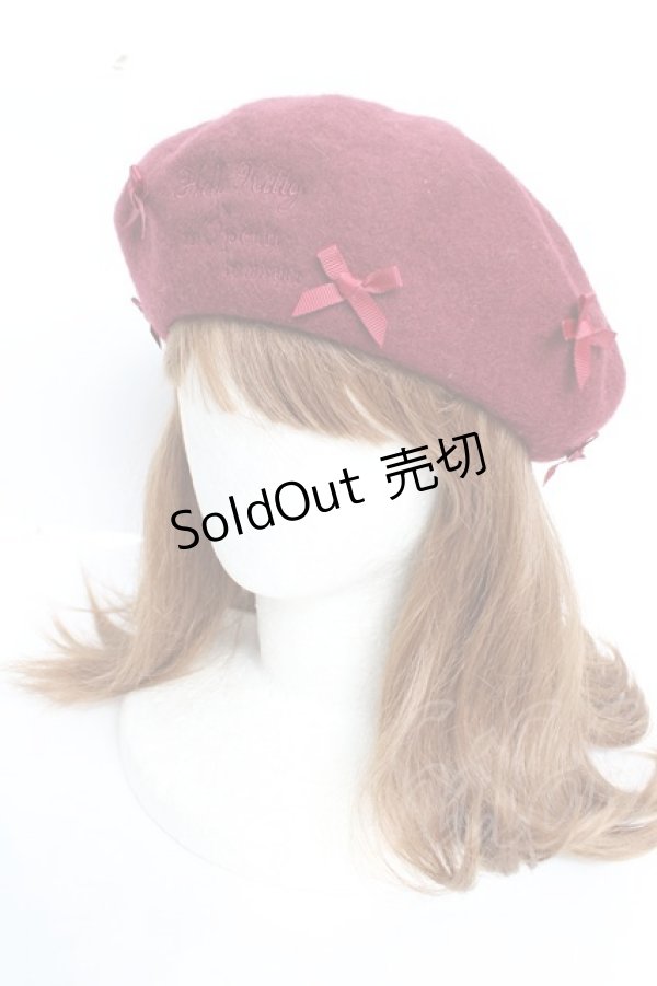 画像1: m petit by misako / サンリオキャラクターズコラボベレー  ワイン Y-25-12-05-030-LO-AC-SZ-ZY (1)