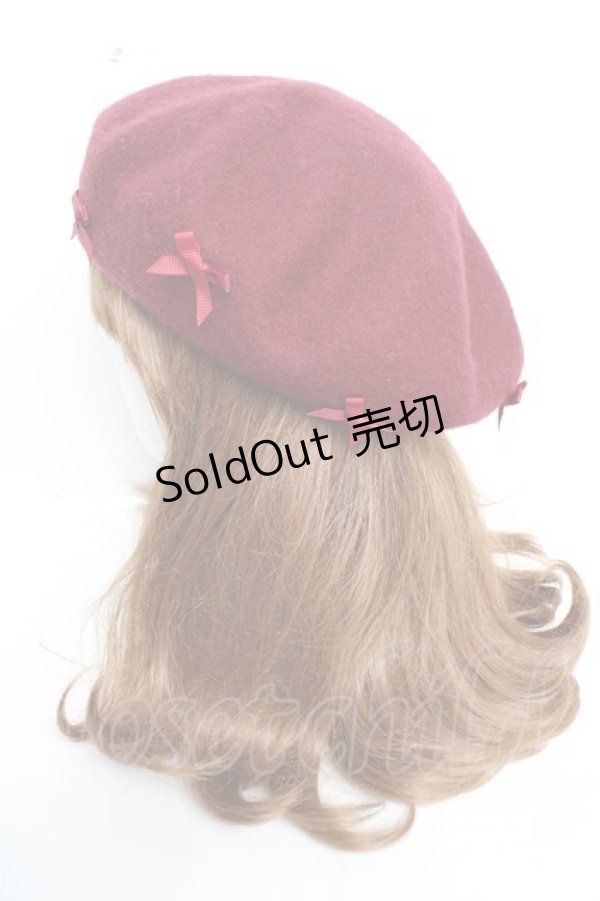 画像2: m petit by misako / サンリオキャラクターズコラボベレー  ワイン Y-25-12-05-030-LO-AC-SZ-ZY (2)