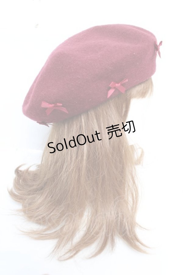 画像4: m petit by misako / サンリオキャラクターズコラボベレー  ワイン Y-25-12-05-030-LO-AC-SZ-ZY (4)