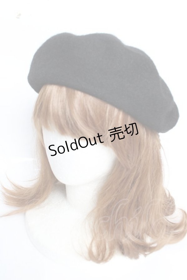 画像2: ATELIER PIERROT / ハリー・ポッターリボンブローチ付きレースアップベレー帽  レイブンクロー（ブルー） Y-25-12-05-034-EL-ZA-KB-ZY (2)