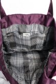 画像4: Maison de FLEUR / ダブルリボントートバッグ  パープル Y-25-12-05-037-LO-BG-SZ-ZY (4)
