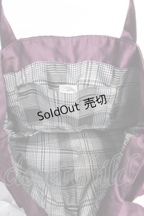 画像4: Maison de FLEUR / ダブルリボントートバッグ  パープル Y-25-12-05-037-LO-BG-SZ-ZY (4)
