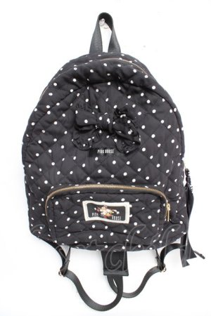 画像: PINK HOUSE / 水玉リボンリュック  黒 Y-25-12-05-038-LO-BG-SZ-ZY