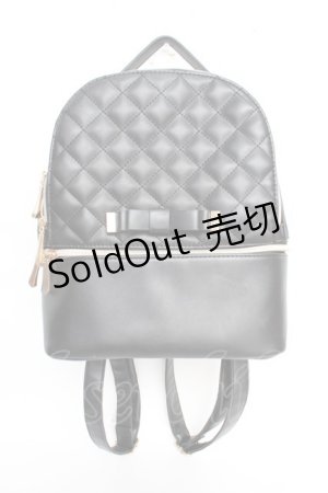 画像: m petit by misako / キルティングリュック  黒 Y-25-12-05-039-LO-BG-SZ-ZY