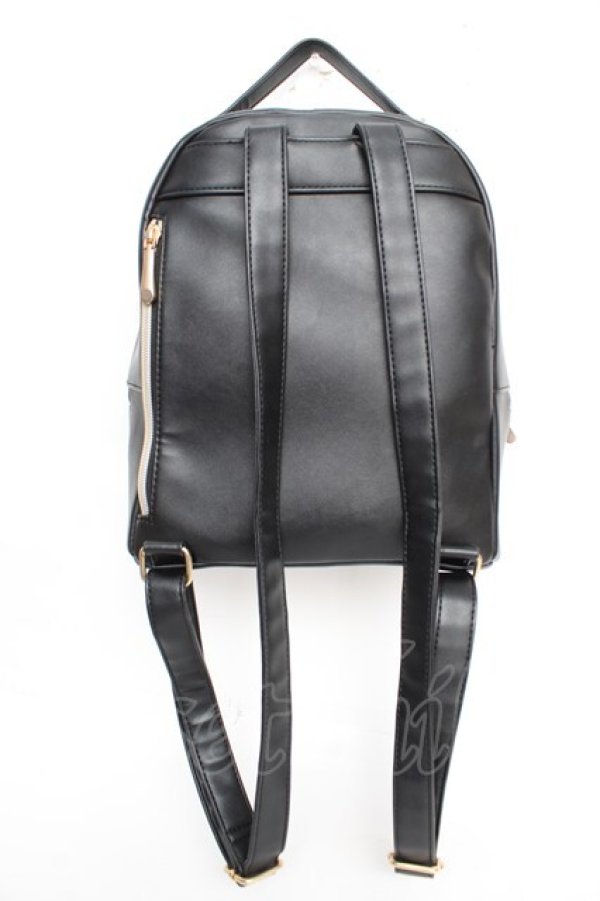 画像2: m petit by misako / キルティングリュック  黒 Y-25-12-05-039-LO-BG-SZ-ZY (2)