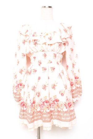 画像: LIZ LISA / 花柄チェックワンピース 0 ピンク Y-25-12-08-022-LO-OP-SZ-ZY