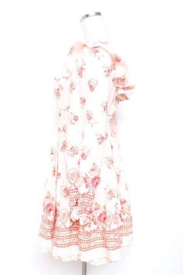 画像2: LIZ LISA / 花柄チェックワンピース 0 ピンク Y-25-12-08-022-LO-OP-SZ-ZY (2)