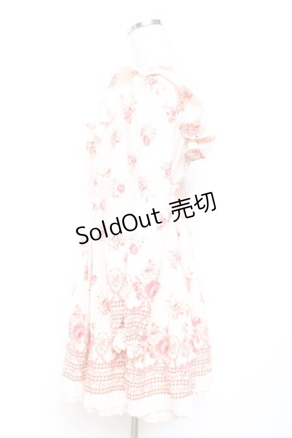 画像2: LIZ LISA / 花柄チェックワンピース 0 ピンク Y-25-12-08-022-LO-OP-SZ-ZS (2)