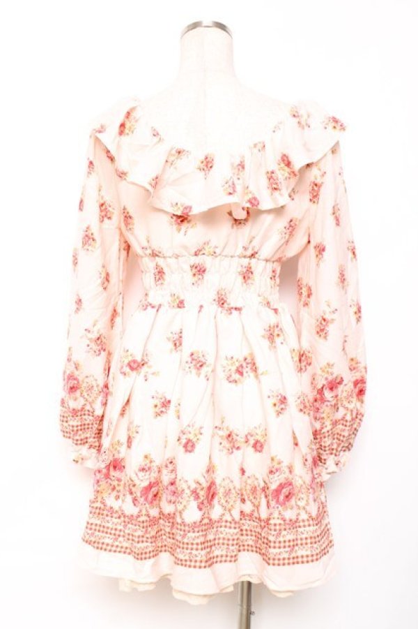 画像3: LIZ LISA / 花柄チェックワンピース 0 ピンク Y-25-12-08-022-LO-OP-SZ-ZY (3)