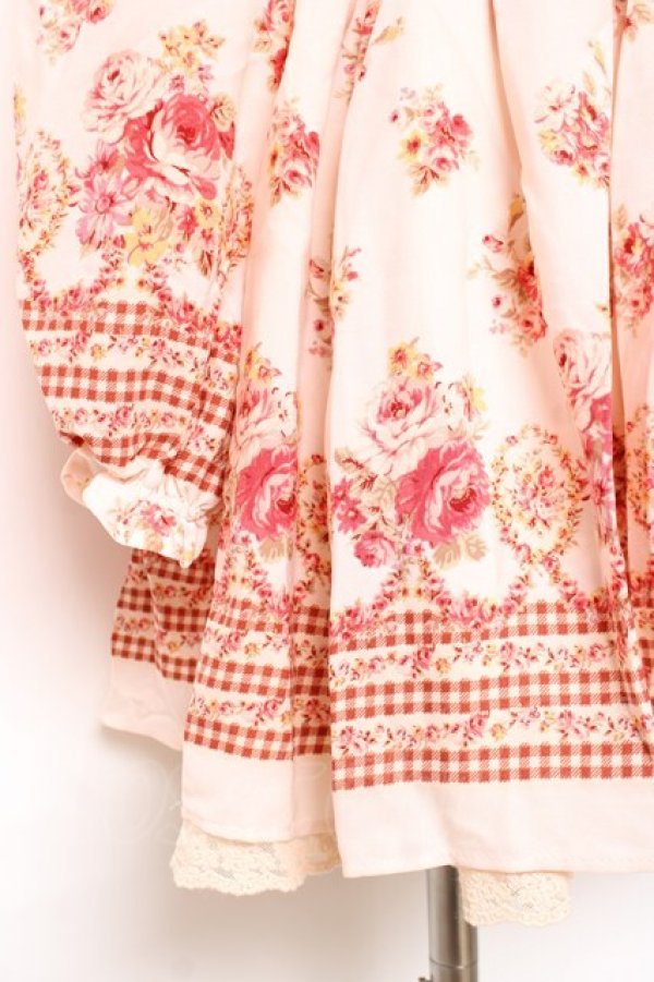画像5: LIZ LISA / 花柄チェックワンピース 0 ピンク Y-25-12-08-022-LO-OP-SZ-ZY (5)