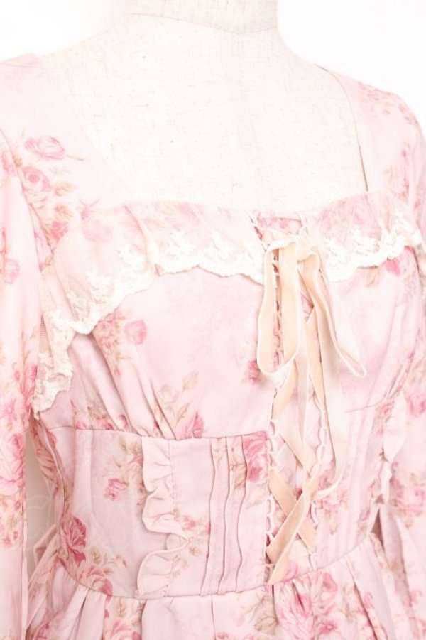 画像5: LIZ LISA / ブーケ花柄ワンピース 0 ピンク Y-25-12-08-023-LO-OP-SZ-ZY (5)