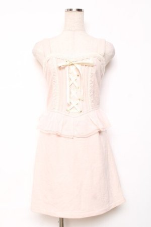 画像: LIZ LISA / 配色ジャンスカ 0 ピンク Y-25-12-08-024-LO-OP-SZ-ZY