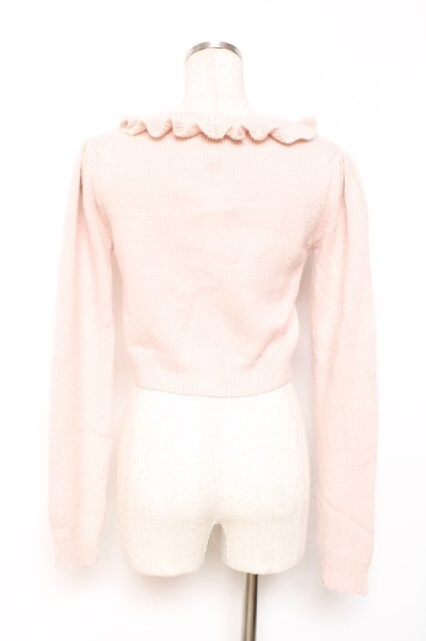 画像3: LIZ LISA / レース×フラワーモチーフニットカーディガン 0 ピンク Y-25-12-08-028-LO-TO-SZ-ZY (3)