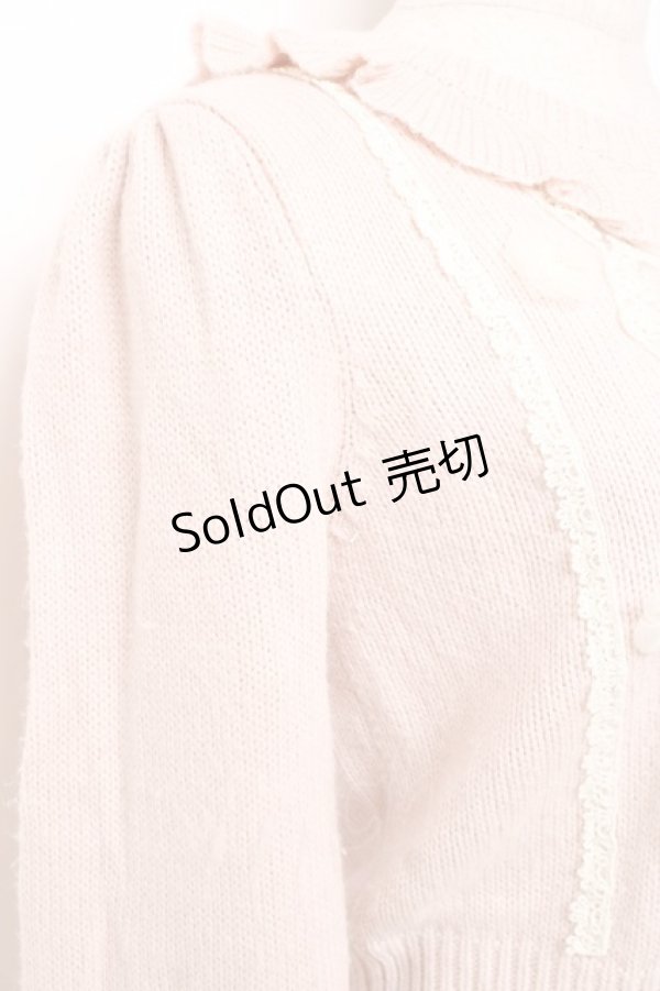 画像6: LIZ LISA / レース×フラワーモチーフニットカーディガン 0 ピンク Y-25-12-08-028-LO-TO-SZ-ZY (6)