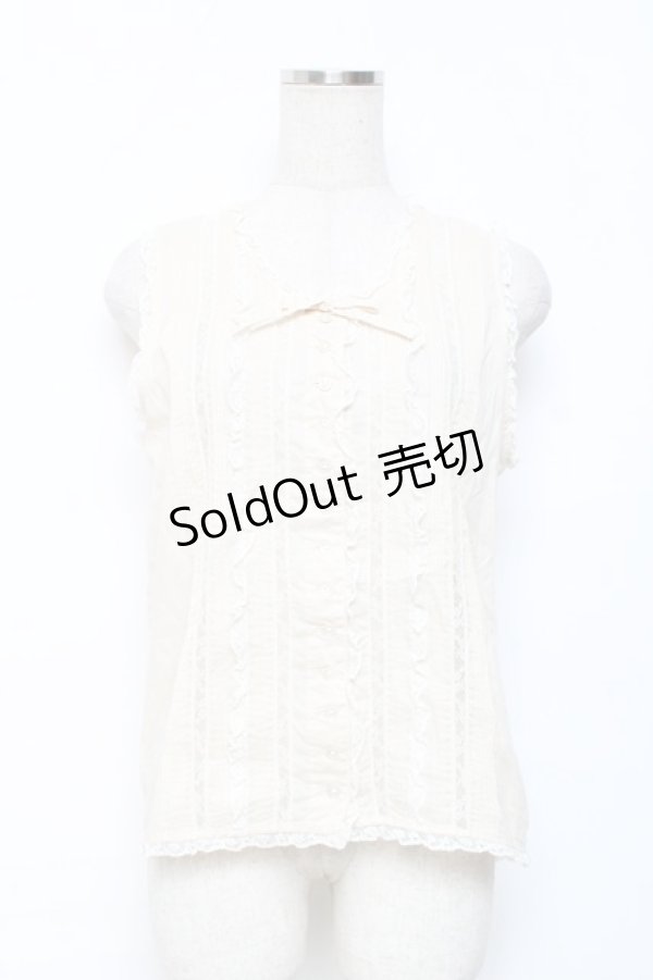 画像1: INGEBORG / ピンタックノースリブラウス  キナリ Y-25-12-08-005-LO-BL-SZ-ZT0215P (1)