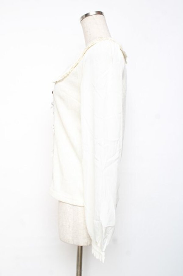 画像2: LIZ LISA / リボンブラウス 0 アイボリー Y-25-12-08-031-LO-TO-SZ-ZY (2)