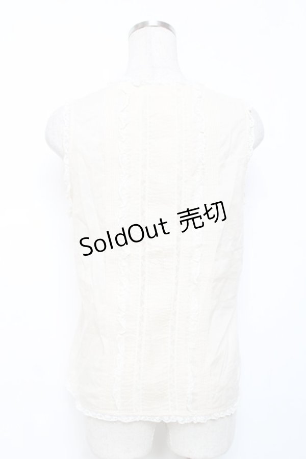 画像2: INGEBORG / ピンタックノースリブラウス  キナリ Y-25-12-08-005-LO-BL-SZ-ZT0215P (2)