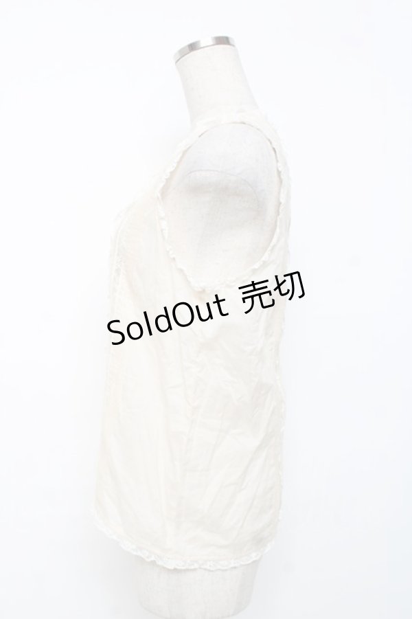 画像3: INGEBORG / ピンタックノースリブラウス  キナリ Y-25-12-08-005-LO-BL-SZ-ZT0215P (3)