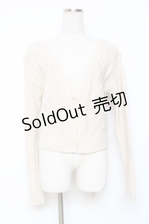 画像: LIZ LISA / Vネックニットカーディガン 0 ベージュ Y-25-12-08-034-LO-TO-SZ-ZY