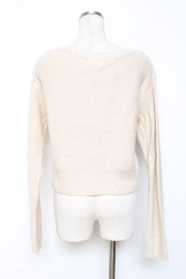 画像2: LIZ LISA / Vネックニットカーディガン 0 ベージュ Y-25-12-08-034-LO-TO-SZ-ZY (2)