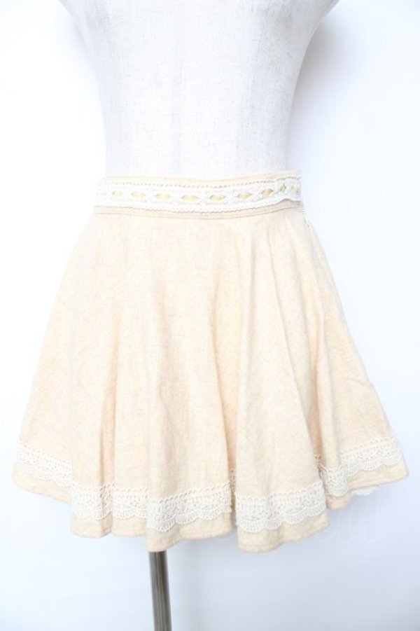 画像1: LIZ LISA / ツイード調スカート 0 アイボリー Y-25-12-08-035-LO-SK-SZ-ZY (1)