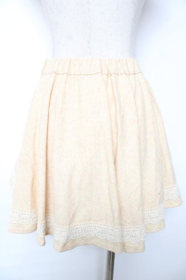 画像2: LIZ LISA / ツイード調スカート 0 アイボリー Y-25-12-08-035-LO-SK-SZ-ZY (2)