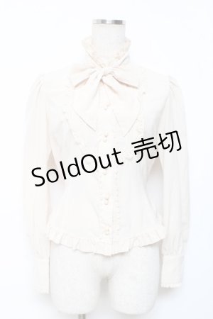 画像: Innocent World / ユリ紋章オリジナルデシンブラウス M ベージュ Y-25-12-08-006-IW-BL-SZ-ZY