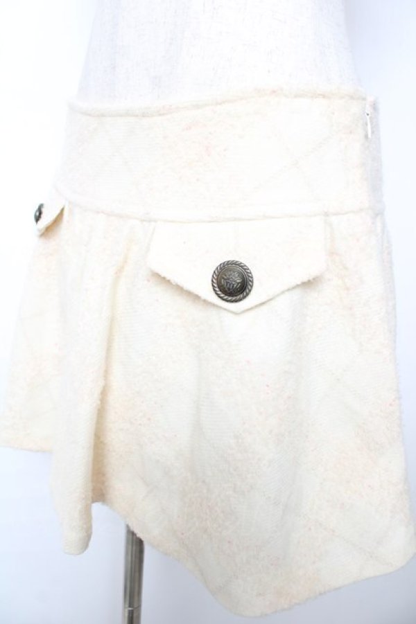 画像3: LIZ LISA / フェイクポケットフレアスカート  アイボリー Y-25-12-08-038-LO-SK-SZ-ZY (3)