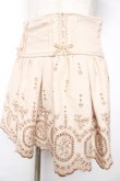 画像3: LIZ LISA / 刺繍スカラップスカパン 0 ベージュ Y-25-12-08-039-LO-PA-SZ-ZY (3)