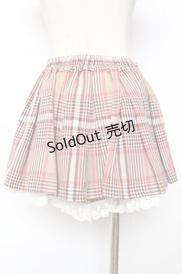 画像2: LIZ LISA / チェック柄プリーツミニスカート 0 キャメル Y-25-12-08-041-LO-PA-SZ-ZY (2)