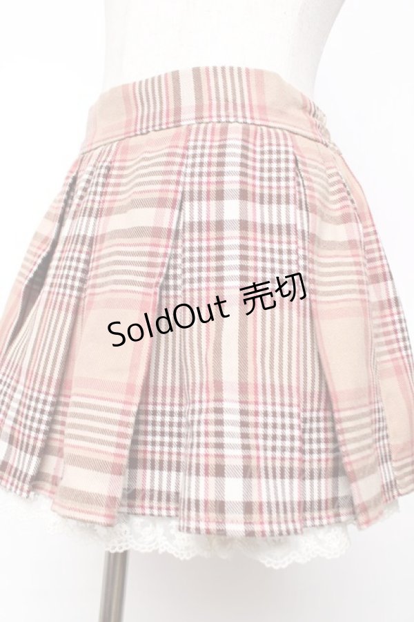 画像3: LIZ LISA / チェック柄プリーツミニスカート 0 キャメル Y-25-12-08-041-LO-PA-SZ-ZY (3)