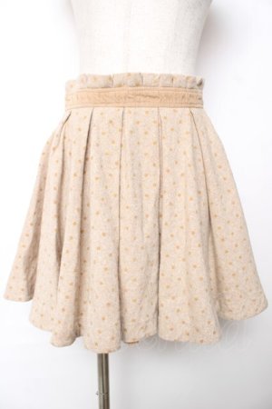 画像: LIZ LISA / ドットフロッキースカート  ベージュ Y-25-12-08-045-LO-SK-SZ-ZY