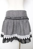 画像2: LIZ LISA / リボン付きラメツイードスカート 0 黒 Y-25-12-08-047-LO-SK-SZ-ZY (2)