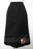 画像1: KANEKO ISAO / 裾薔薇刺繍デニムスカート  黒 Y-25-12-08-054-EL-SK-SZ-ZY (1)