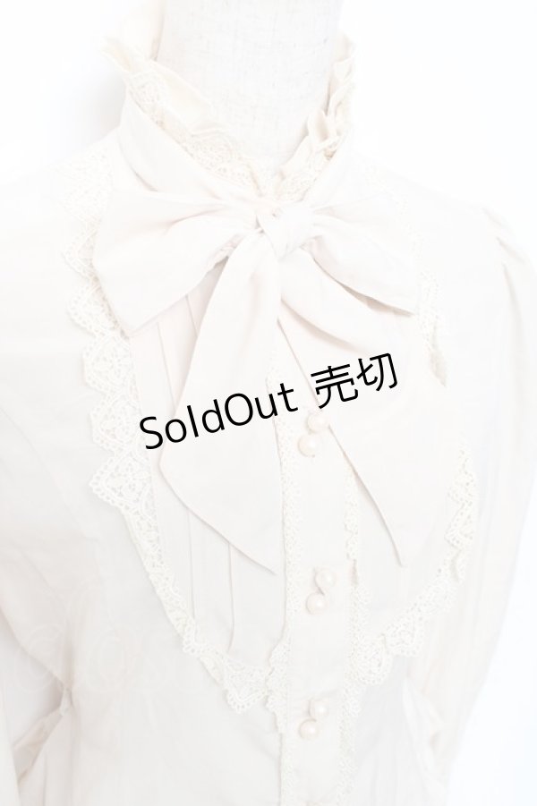 画像6: Innocent World / ユリ紋章オリジナルデシンブラウス M ベージュ Y-25-12-08-006-IW-BL-SZ-ZY (6)