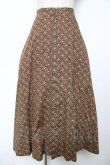 画像1: WONDERFUL WORLD / 小花柄スカート  こげ茶 Y-25-12-08-060-LO-SK-SZ-ZY (1)