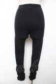 画像2: Ph Blue / 裾ギャザーレギンス  黒 Y-25-12-08-062-LO-PA-SZ-ZY (2)